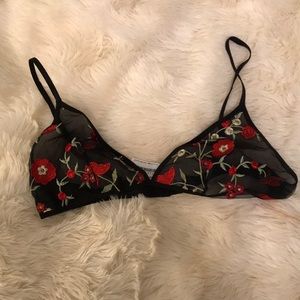 Sheer Floral Bralette